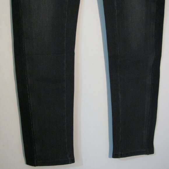 DG2 Diane Gilman Jegging Medium NWT Gray with Black Insets Stretch Skinny Ankle - Picture 4 of 6